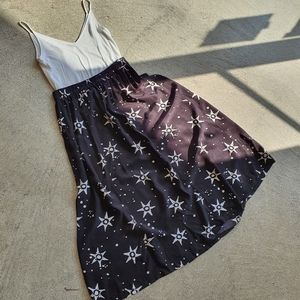 Vintage Rayon Batik Midi Skirt